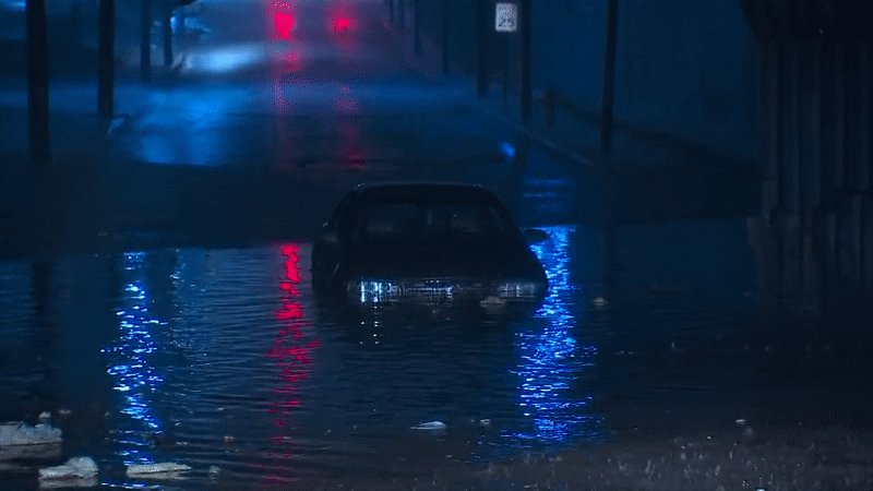 This is Glenn Street sw in Atlanta. Plenty of rain has left flooding on some streets and areas in Metro Atlanta