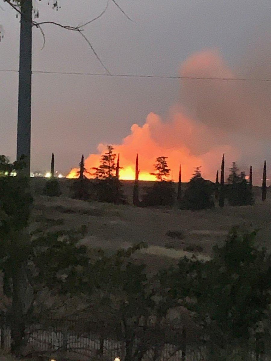 VEGETATION FIRE in Banning - rpt @ 8:00 PM. W. Westward Ave. X Sunset Ave. Firefighters on-scene of three spots of vegetation burning in light flashy fuels. Forward rate of spread has stopped at approximately 1.5 acres total. Fire personnel will remain on-scene for several hours