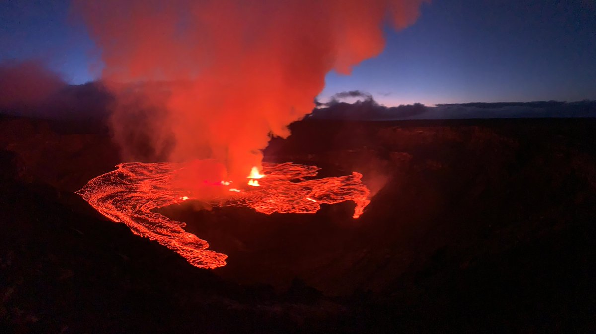 KILAUEA ERUPTS: Images from the U.S. Geological Survey show lava spewing up from Hawaii's Kilauea volcano on Wednesday