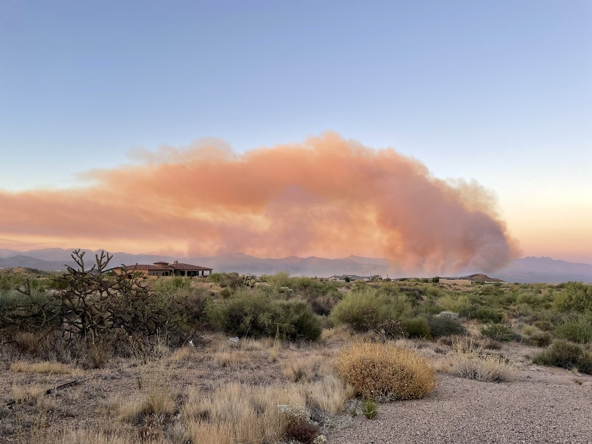 The Diamond Fire in North Scottsdale continues to burn. Approximately 700 acres have already burned. Phoenix Fire, Scottsdale Fire, Glendale Fire, and Peoria Fire are all on scene