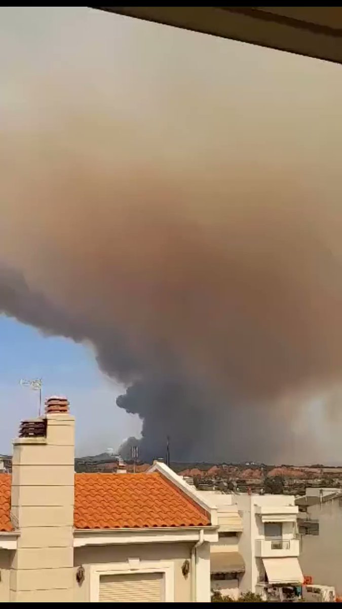 Massive wildfire in Alexandroupoli City of Greece