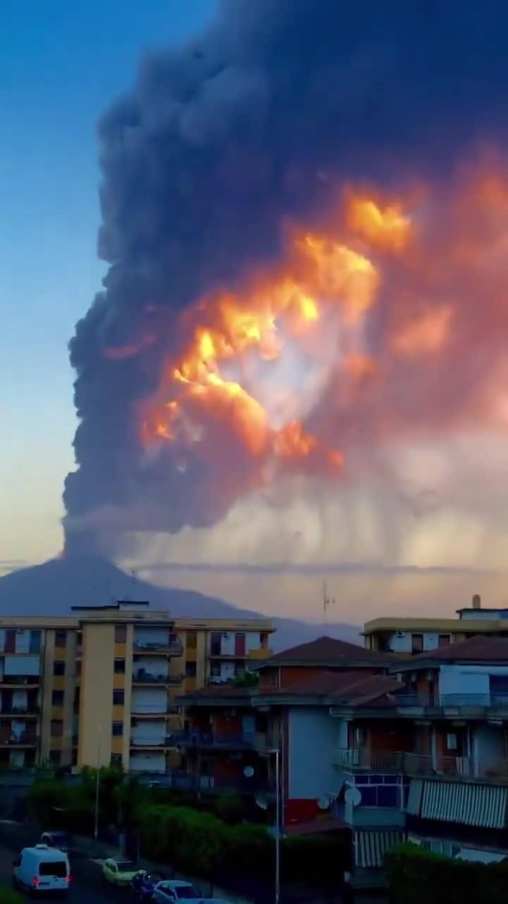 Mt Etna this morning