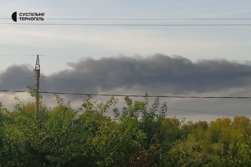 Big fire in Ternopil after Russian attack overnight