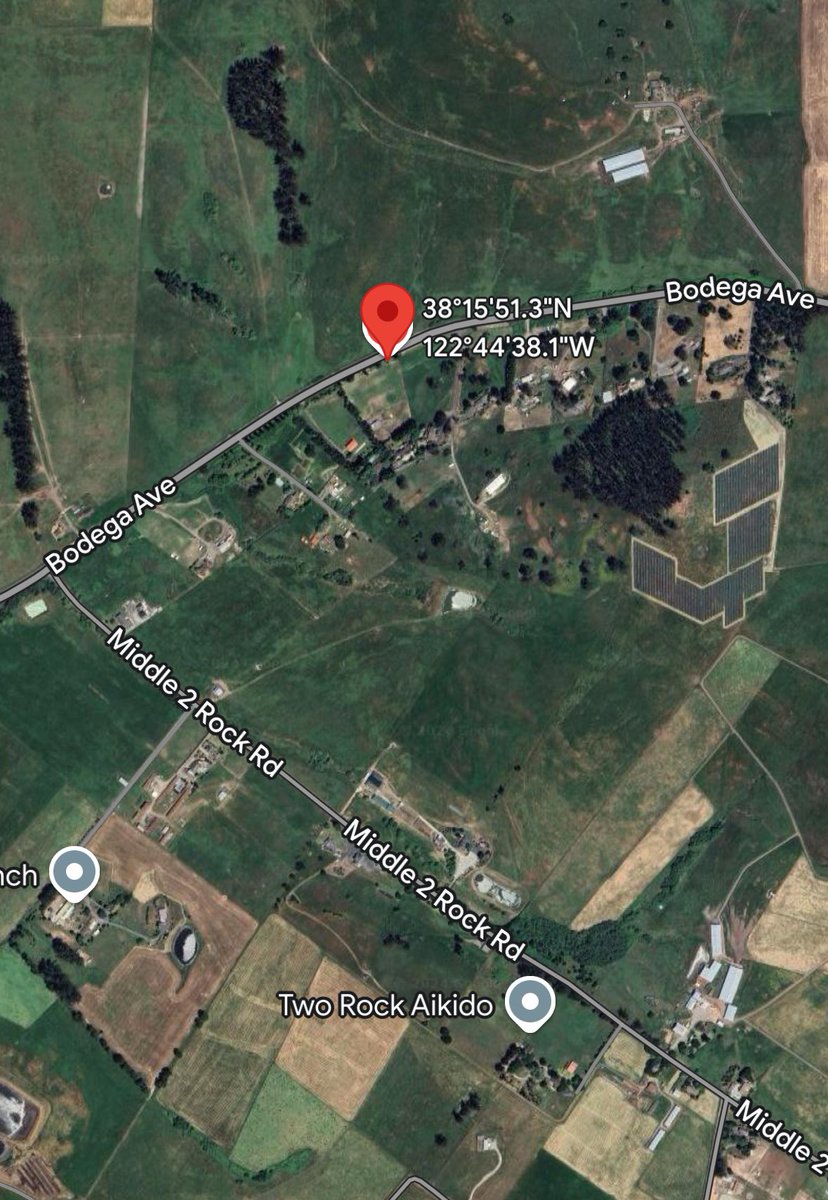 TwoFire: CAL FIRE air and ground resources are at scene of a vegetation fire near Bodega Ave. and Middle 2 Rock Rd, two miles west of Petaluma. The fire is approximately 30 acres, burning in grass at a moderate rate of spread