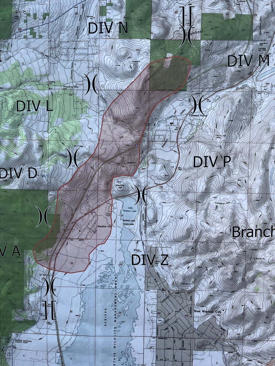 Here's current mapping of the DavisFire in Washoe Valley which has burned roughly 1,500 acres. I-580 has reopened in both directions between Damonte Ranch and College Parkway