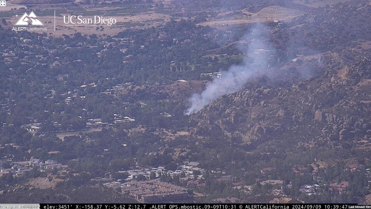 Chatsworth. Brush fire. Germain St and Larwin