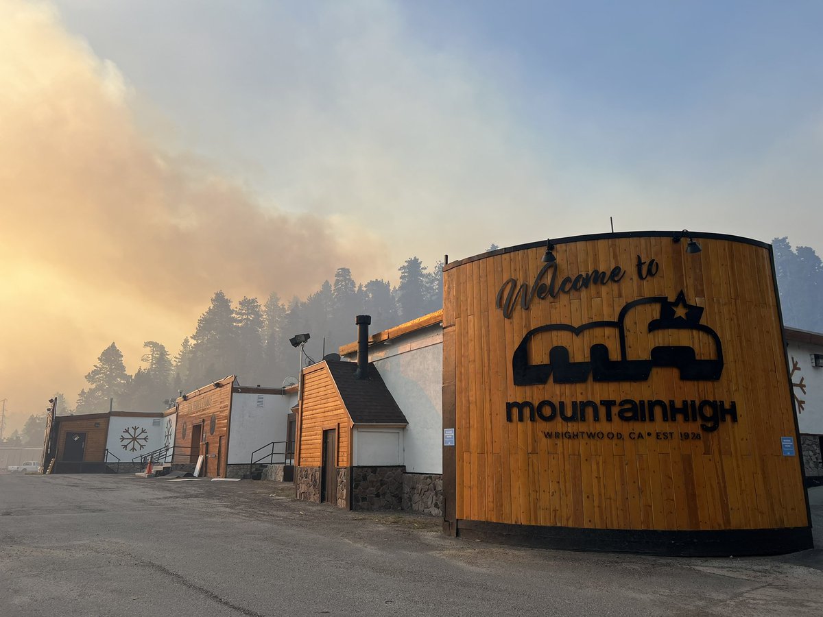 Mt. High Resort is largely undamaged from BridgeFire. Big Pines Lodge still standing