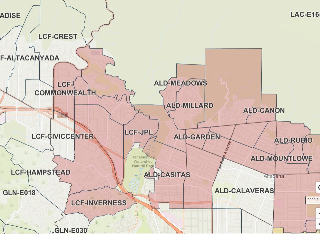 Evacuation Order Issued for Parts of La Cañada Flintridge An evacuation order has been issued for parts of La Cañada Flintridge due to severe wind conditions and ongoing fire in the area. Residents in affected zones should evacuate immediately