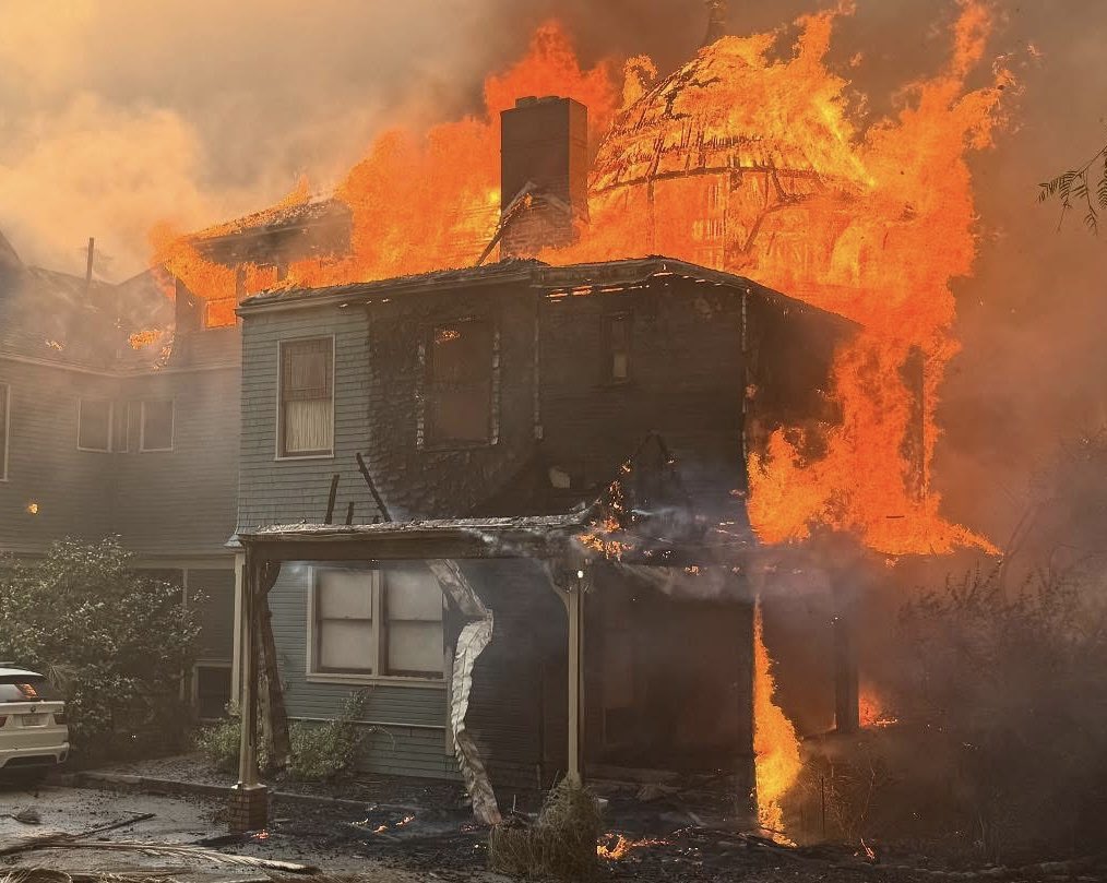 The McNally House in Altadena, CA. Historical loss