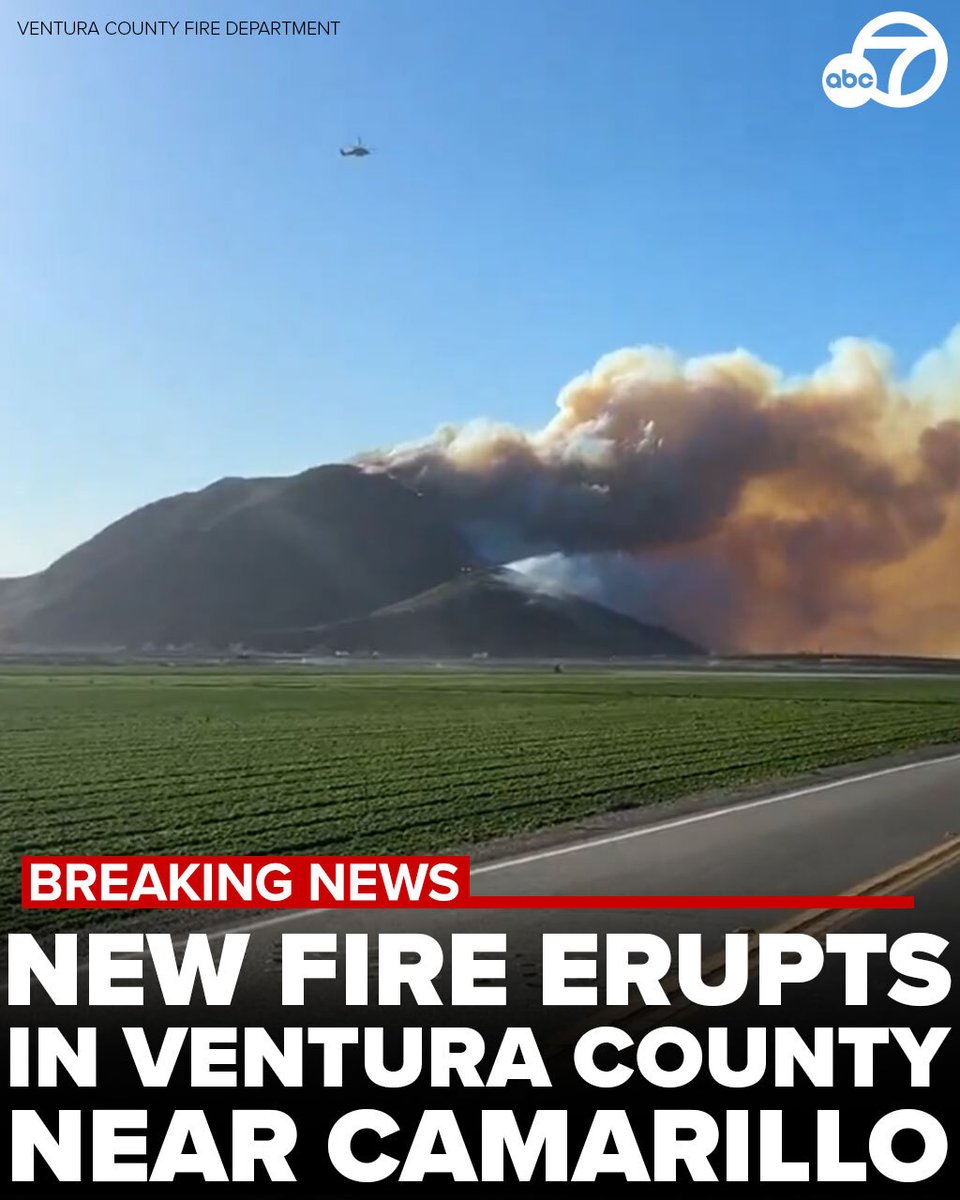 A new brush fire broke out Thursday morning in the Oxnard Plains area of Ventura County, burning at least two acres.The California State University, Channel Islands campus was ordered to evacuate