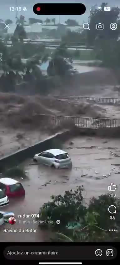 CYCLONE IN REUNION: A real deluge on the island as Garance passed. A woman died when she was swept away by the waters in Saint-Denis and two people are missing. Neighborhoods are flooded and cars swept away by the floods in Saint-Denis