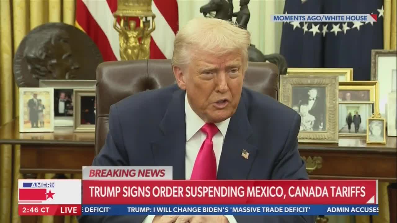 Trump: We don't need Canada's lumber. So what I'm doing is I'll be signing an executive order freeing up our forests so that we're allowed to take down trees and make a lot of money and then re-harvest trees . we don't need anything from Canada.