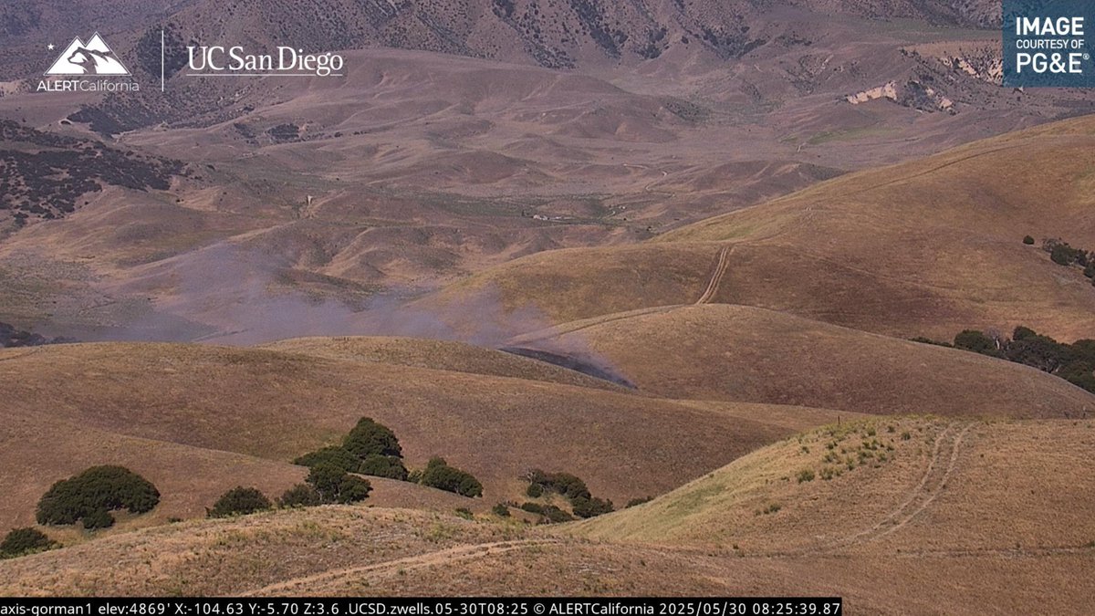 Gorman. Brush fire. Gorman School Road and 5 freeway