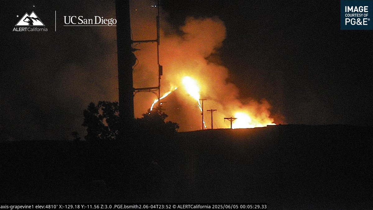 New Brush Fire Fort Tejon Road/S I-5, Grapvine, Kern County.5 acres running uphill