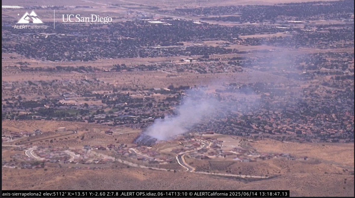 Fire is at 5 acres in light to medium fuels. Aircraft enroute. This will be known as the OlgaFirePalmdale Ca