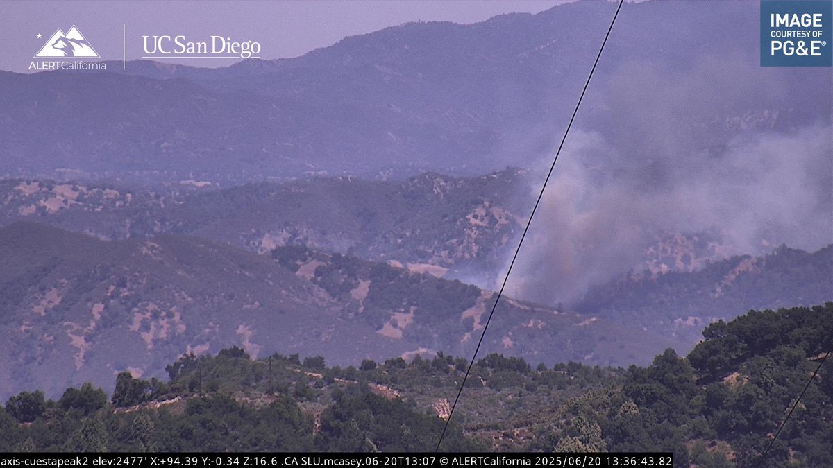 New Brush Fire Las Pilitas Road, Santa Margarita, there is Fire on both sides of the road total of 10 acres.Air Attack 17V, Air Tanker 75, 78 is assisting