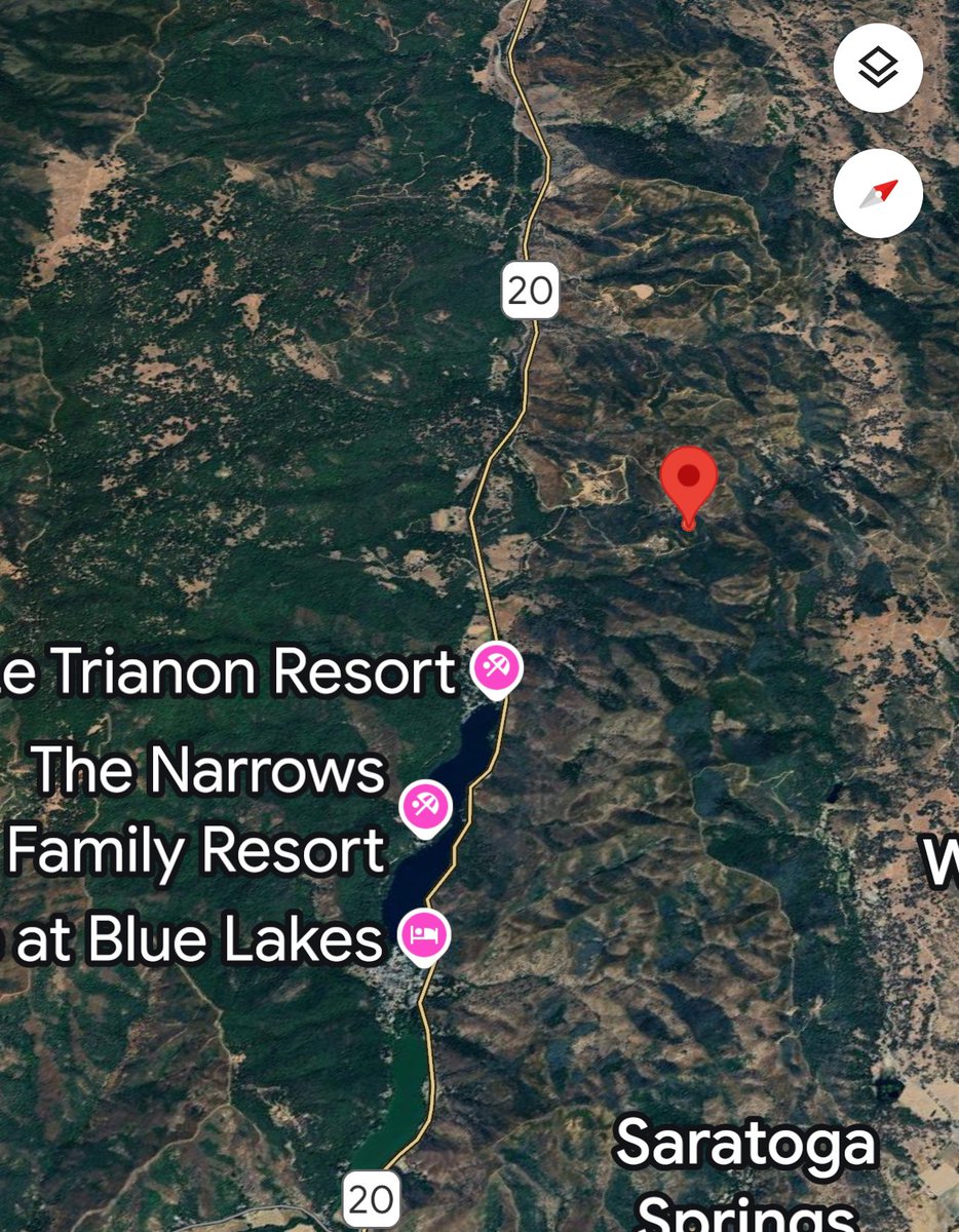 Firefighters are at scene of a 3/4 acre vegetation fire east of Old State Highway/Highway 20 near Upper Lake. Firefighters are trying to gain access to the fire and the fire is reported to be a slow rate of spread