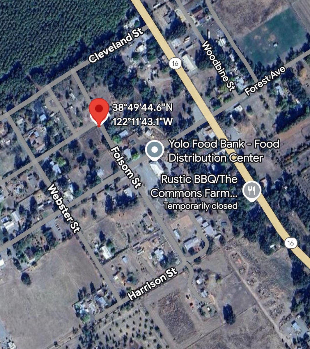 FolsomFire: CAL FIRE and local agencies are responding to a vegetation fire in Guinda near Thurman St and Folsom St. The fire is approximately 1/2 acre, burning in grass at a medium rate of spread with two structures threatened