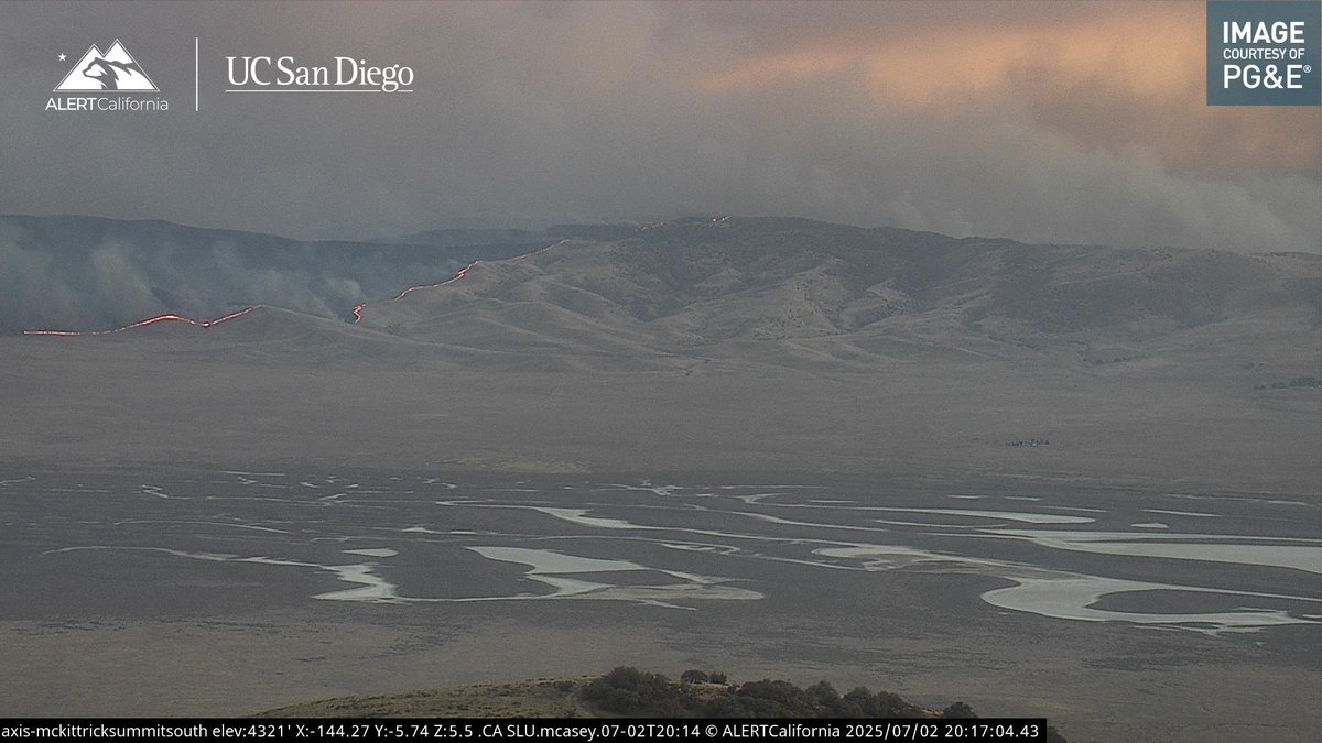 MadreFire the Fire still remains North of Highway 166 no reports of any spot fires across the Highway, its Progressed all the way to the Carrizo Plains.