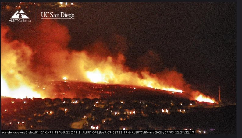 Multiple callers reporting their yards on fire. This now the Subida Incident