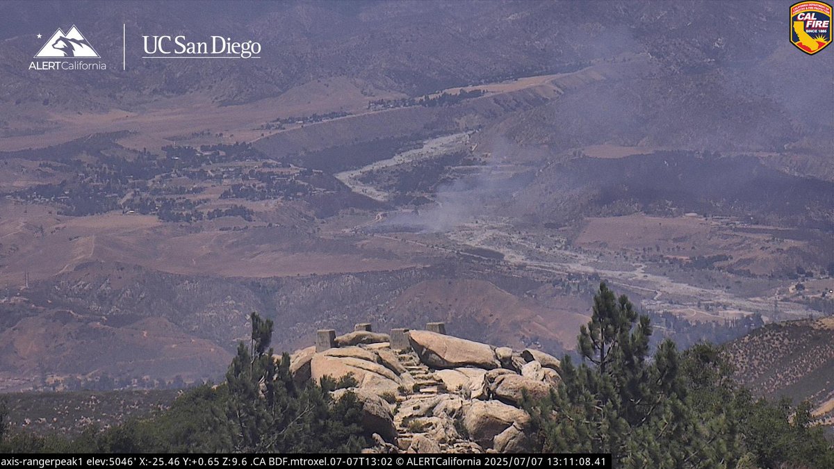 BluffFire The Fire is 2 acres, Potential for 5-10 acres.Air Attack 12, Air Tankers 70, 71 are enroute. This will be the BluffFire, this is outside the 2020 AppleFire burnscar