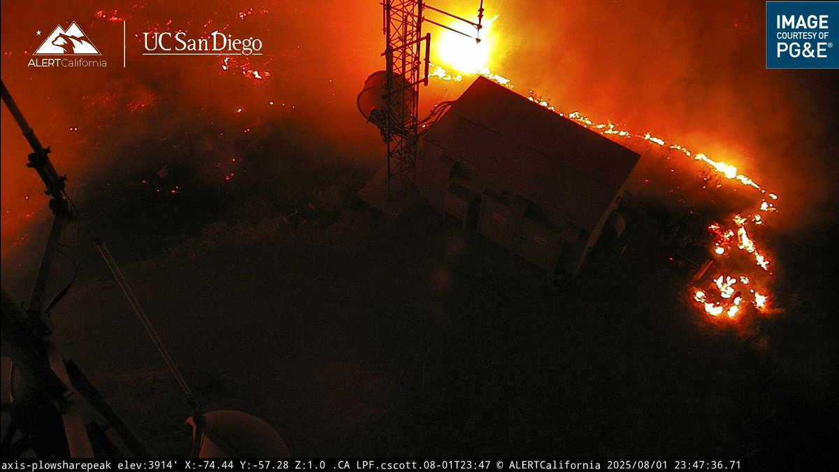 Just to give a Perspective on how far the Fire has burned most of the Activity happened on the South Side of Highway 166 and where the black line stops is where Plowshare Peak is at, looks to be like it’s taking out an entire bowl of brush right now.