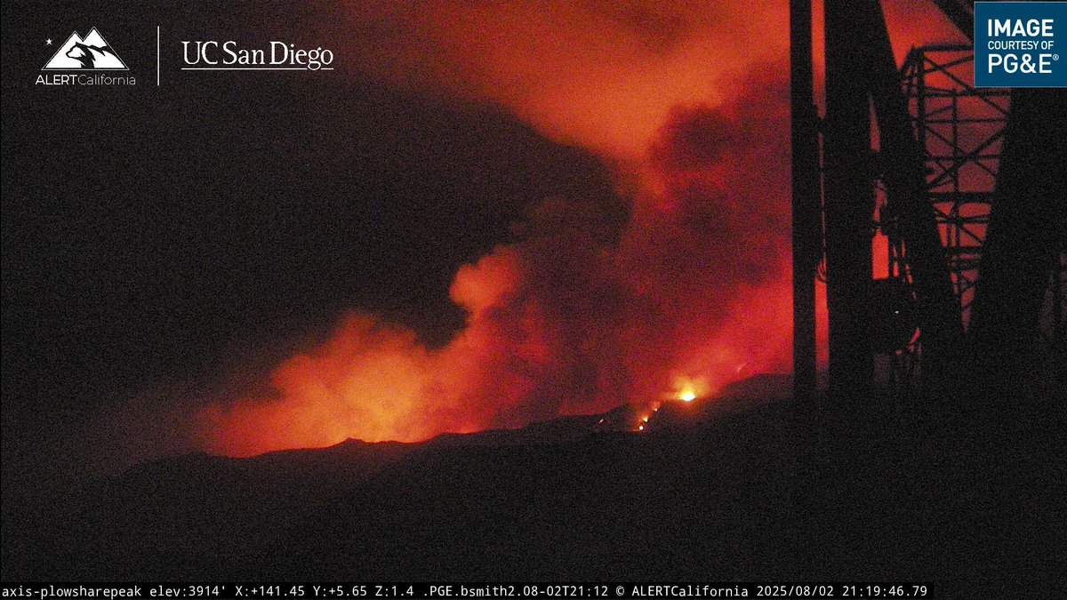 View of the Gifford Fire Plowshare Peak Camera looking to the Southeast