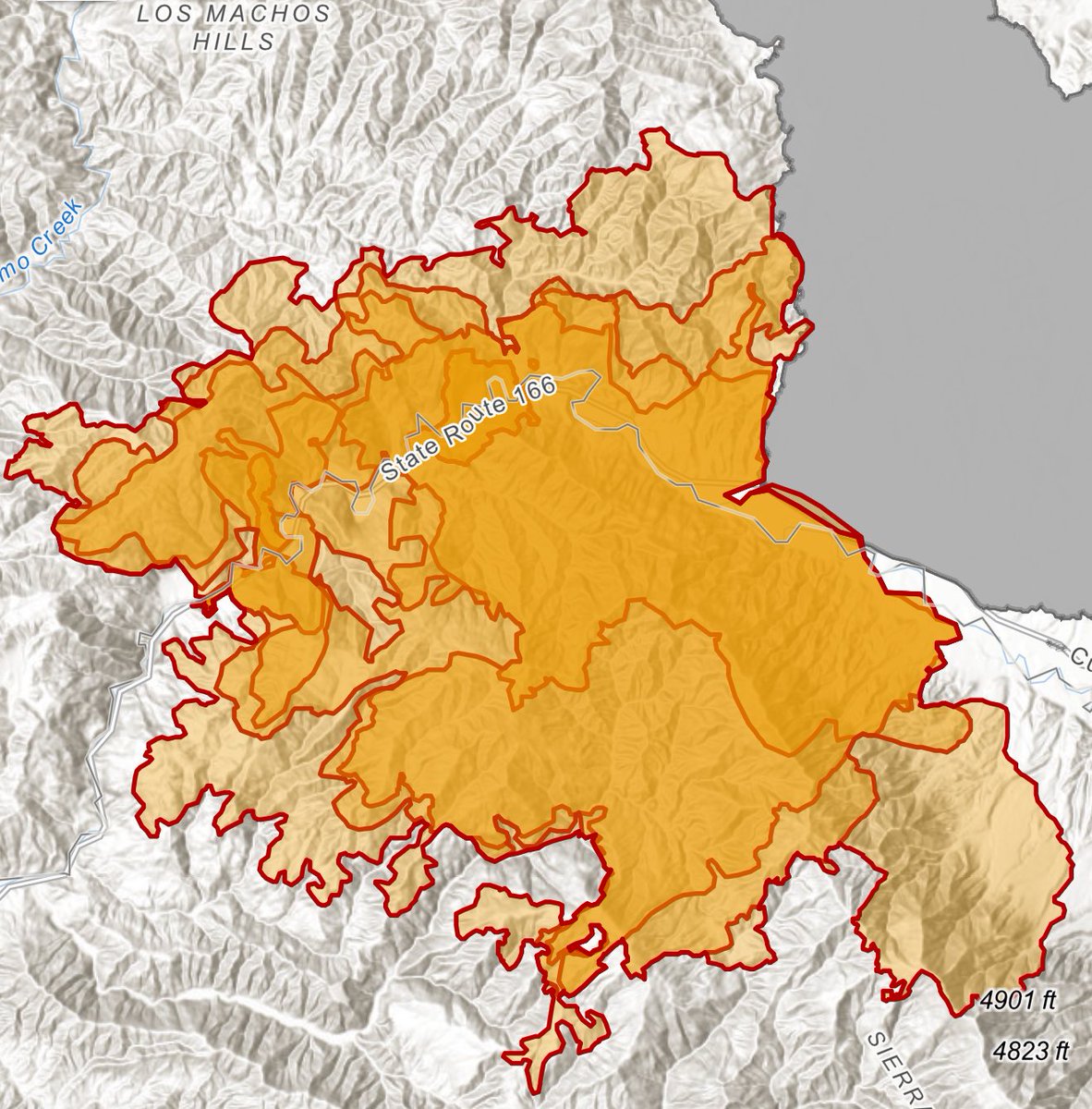 ANF Air Attack 51 has Mapped the GiffordFire at 43,118 acres