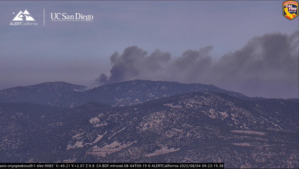Holcomb Valley: SBCoFD assisting @SanBernardinoNF units with VEGETATION FIRE in Holcomb Valley.