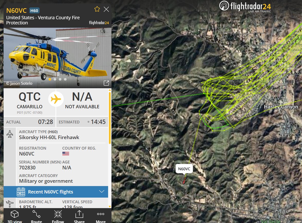 CanyonFire 17 homes have been affected by the fireCanyonFire : 7 homes have been destroyed and another 10 damaged by the fire. @VCFD copter working hot spots at the head of the fire along Hasley Canyon