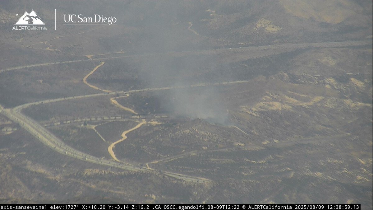 MariposaFire is now 7 acres per the IC and backing down a slope