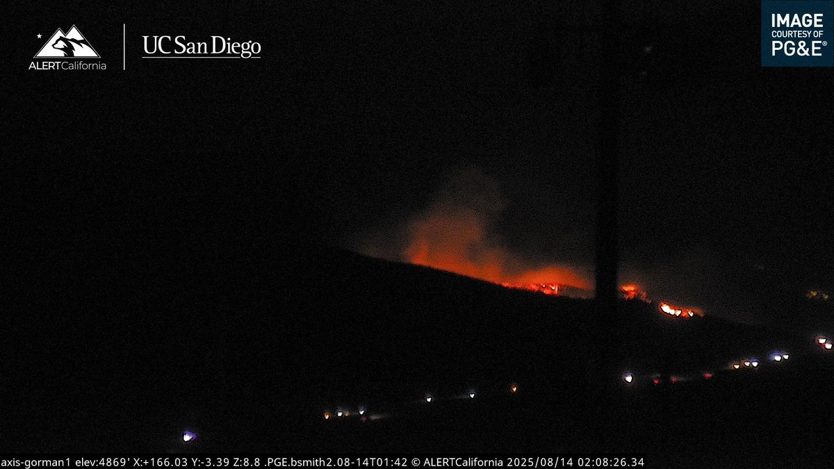 KingFire Aircraft Assisting.LACoFD Copters 18, 19, 22.Possibility of KCFD Copter 409 depends on their weather, The (QRF) Quick Reaction Force was Requested but Low Visibility is affecting their takeoffs.KingFire An Evacuation Warning has been Requested for Zones GOR-E005, GOR-HUNGRYVALLEY