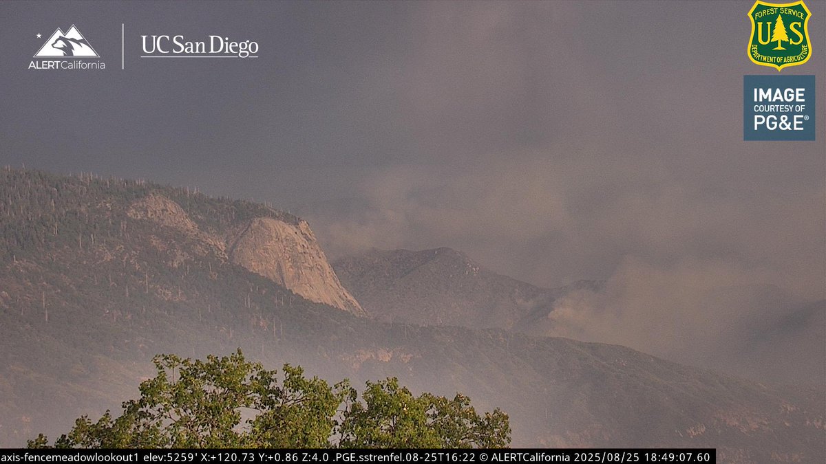 GarnetFire Fire has not jumped Balch Camp Road.Currently on the North Side of Rodgers Ridge their Finger of Fire is backing down taking out a Drainage on the South side of North Fork Kings River.Cal Fire Intel 461 is overhead mapping the GarnetFire should get an Accurate Acreage soon