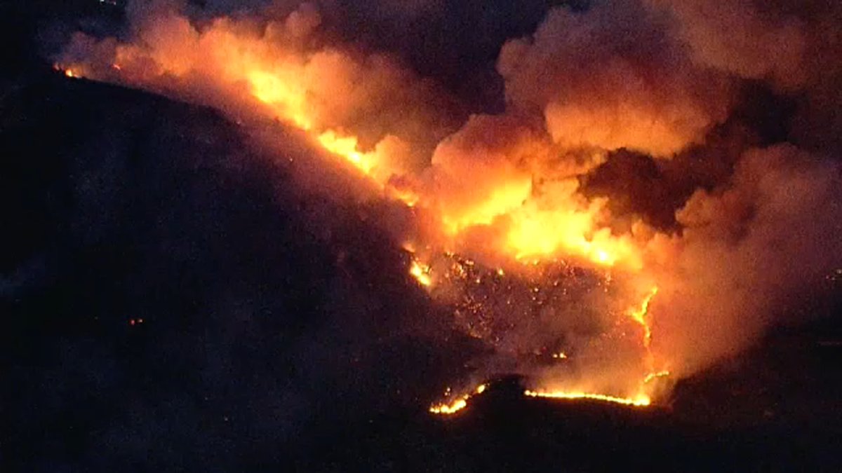 Pyrite Fire in Jurupa Valley grows to 400 acres as crews reach 5% containment