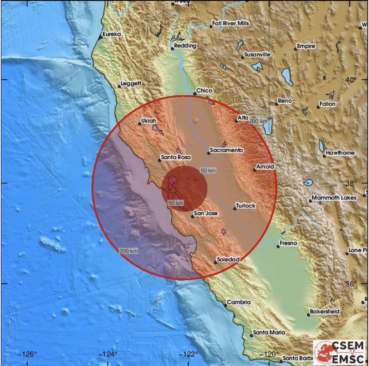 An Earthquake just struck the Bay Area