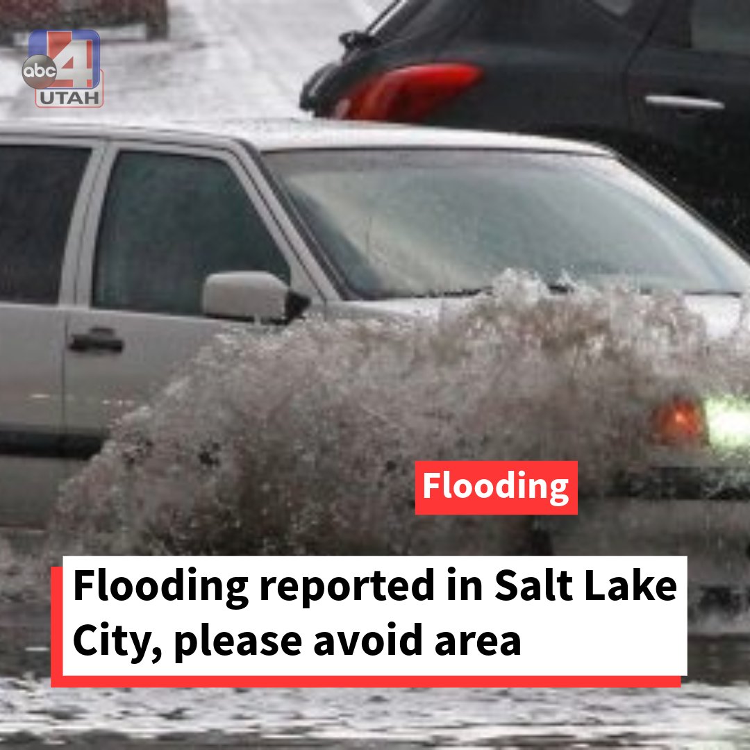 Flooding has been reported in Salt Lake City near 1968 West 800 North.