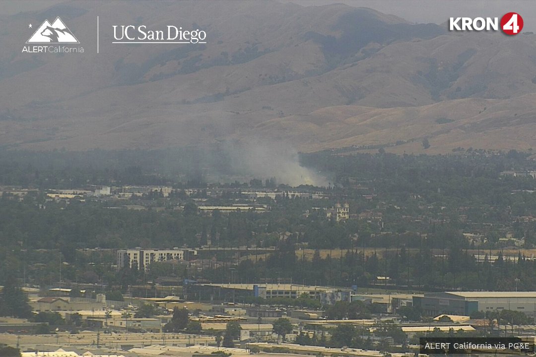 Crews in San Jose are responding to a vegetation fire Wednesday afternoon near the Independence High School campus
