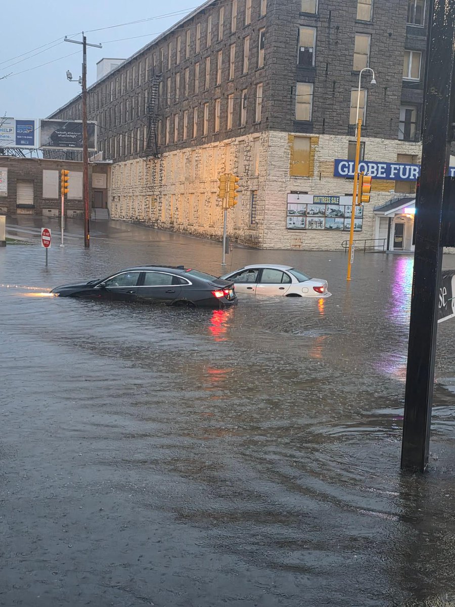 Heavy rain and flooded streets made for a slow morning commute. In Fall River, some drivers became stranded in the water