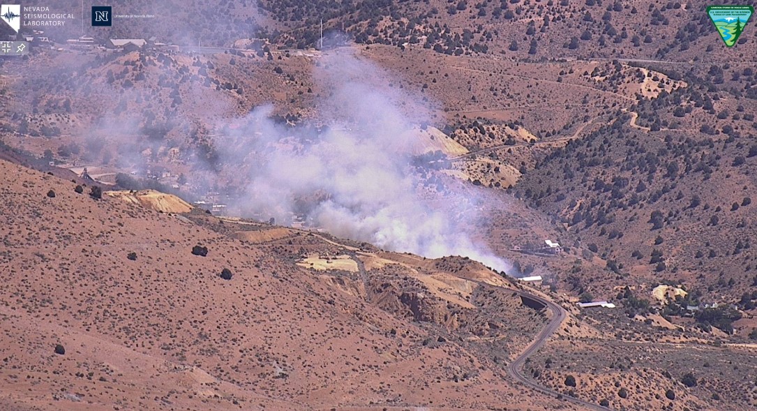 Reno and Sparks residents might see smoke coming from the Gold Hill fire in Storey County. State Route 342 in Gold Hill is closed in both directions. Officials urged people to avoid the area.