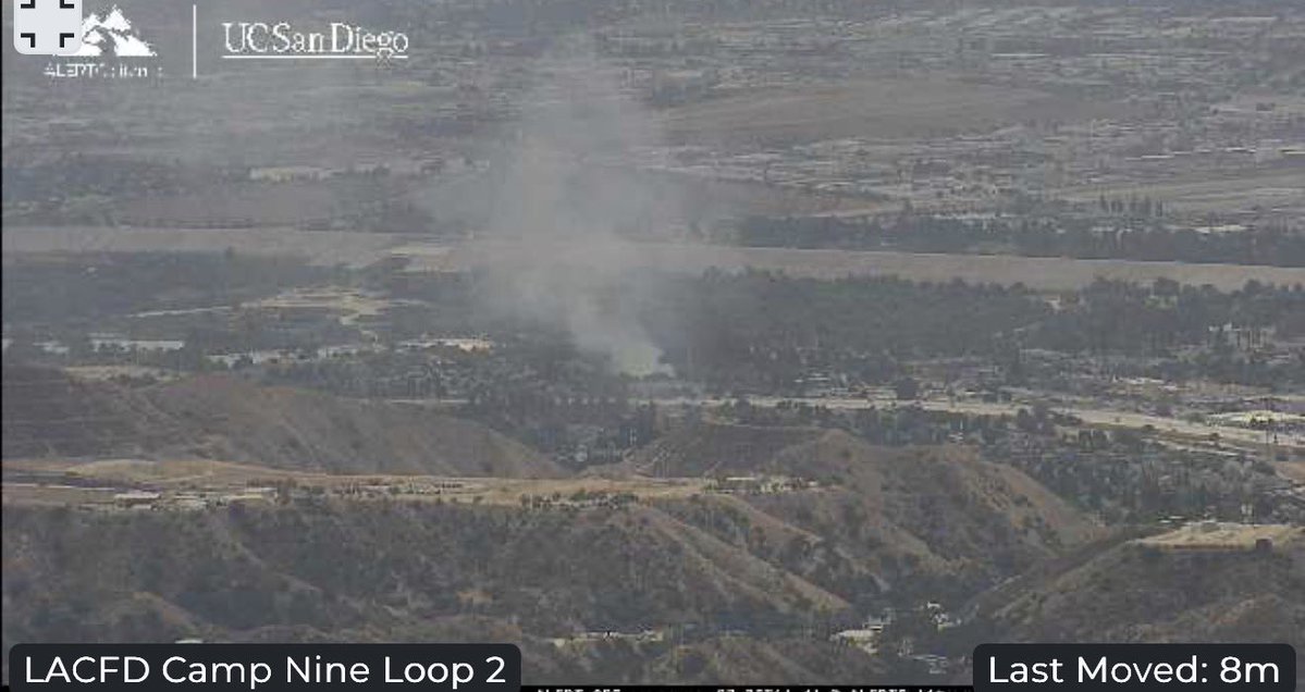 Los Angeles. Brush fire at Hansen Dam. City and County both on scene