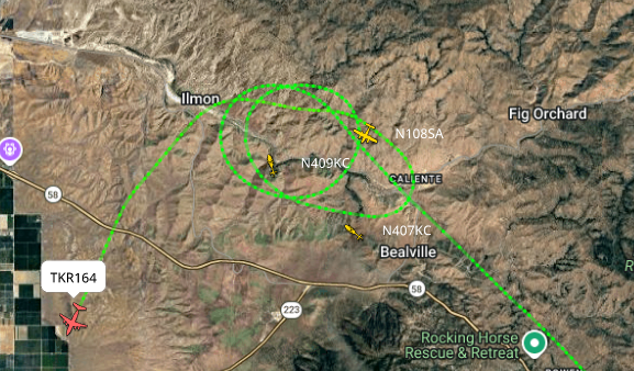 FishFire has skunk around and holding around 10 acres. Now that aircraft are there it has decided to make a run. Bena Rd Near Ilmon north side of the railroad tracks