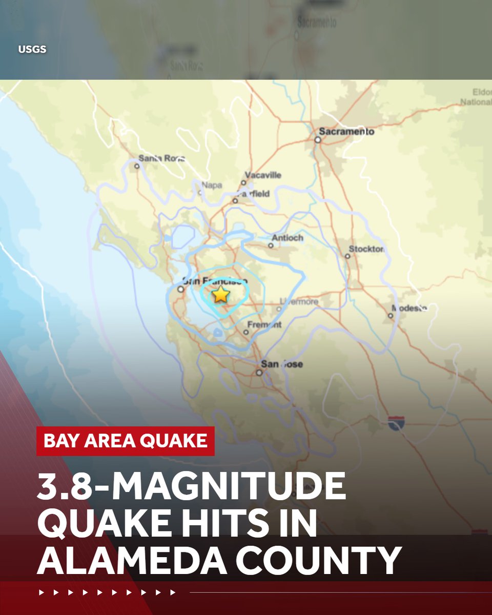 A magnitude 3.8 earthquake struck near San Leandro on Thursday, the USGS said-