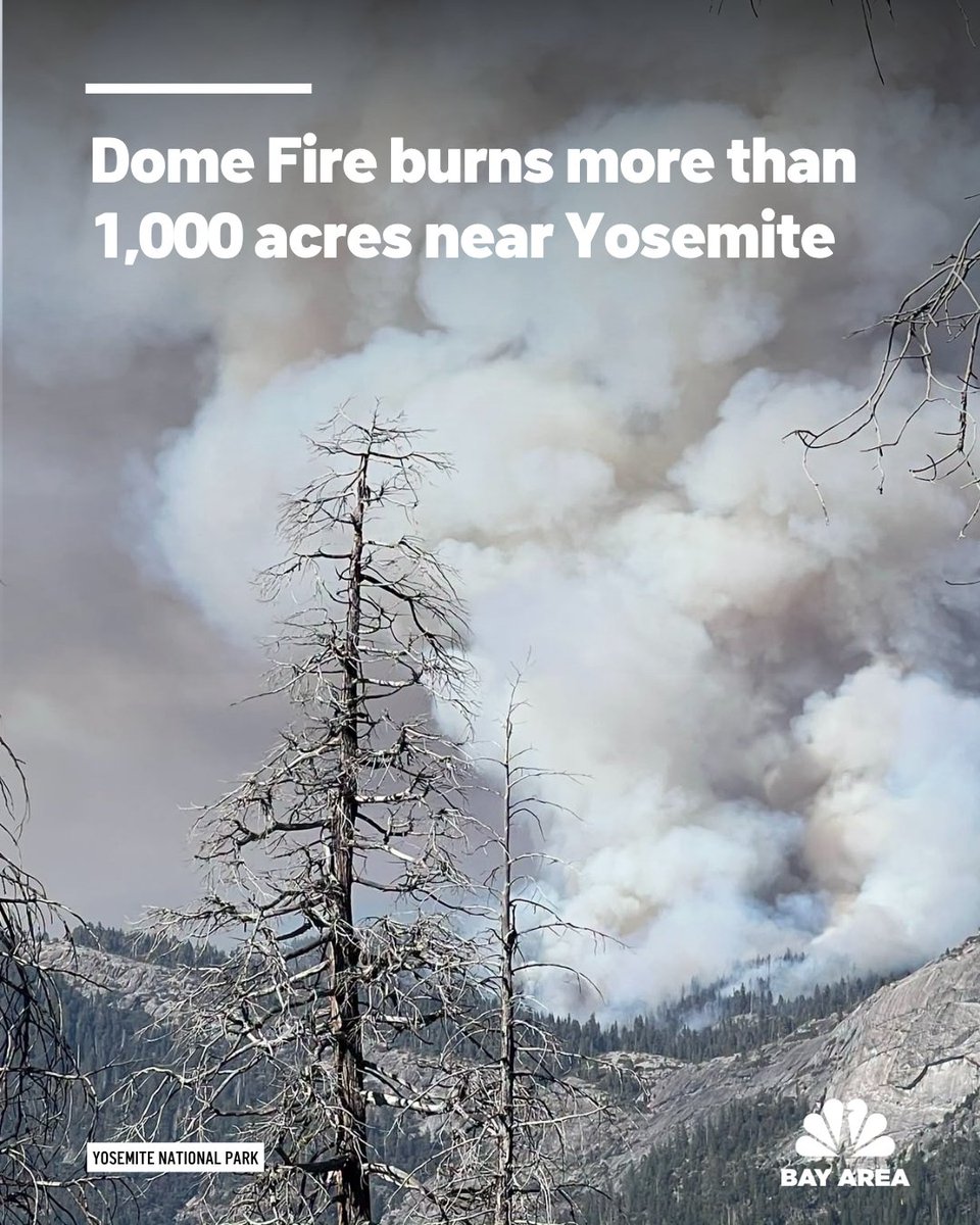 Firefighters are battling a wildfire near Yosemite National Park that has grown to more than 1,000 acres as of Wednesday, according to Cal Fire