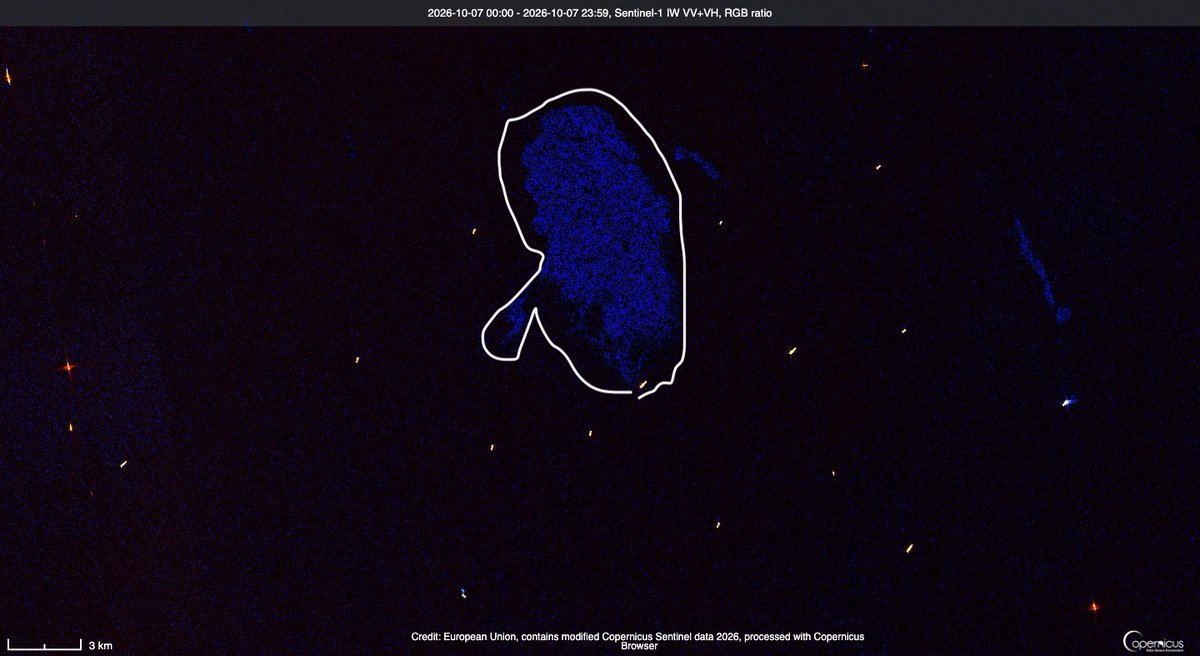 Multiple vessels have been hit and crude leaks all over. Today's optical image. Details soon